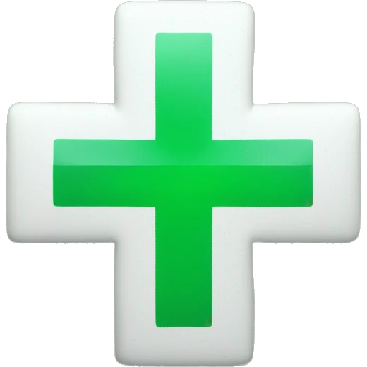 Medical green cross emoji