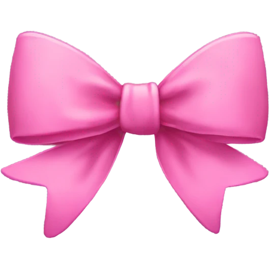 Pink bow emoji