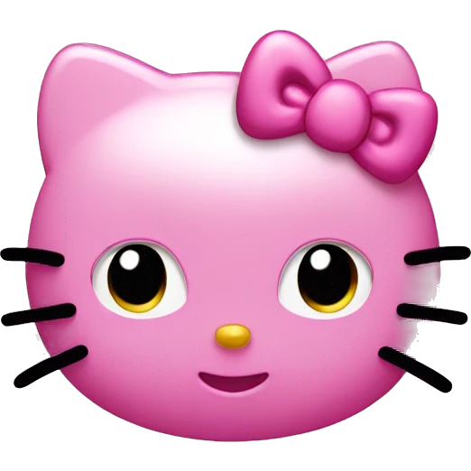 pink hello kitty emoji