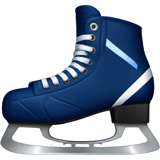 navy blue ice hockey skate emoji