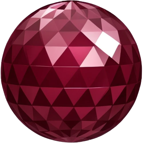 burgundy disco ball emoji