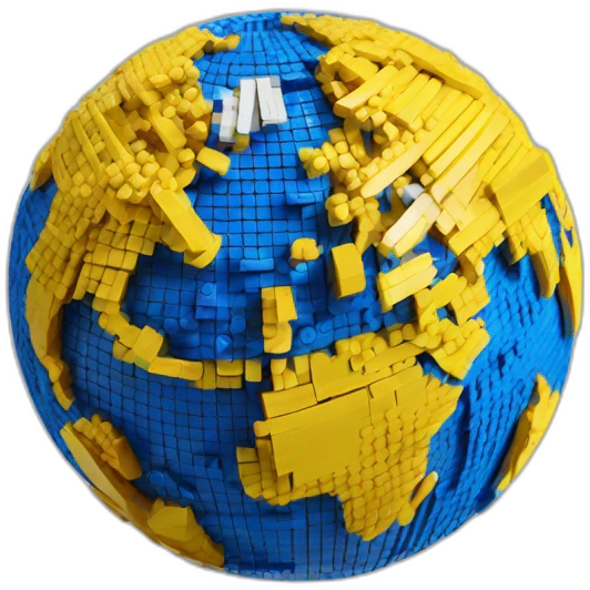 LEGO globe emoji