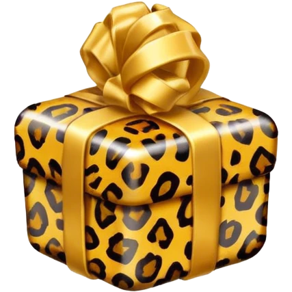leopard print wrapped candy emoji