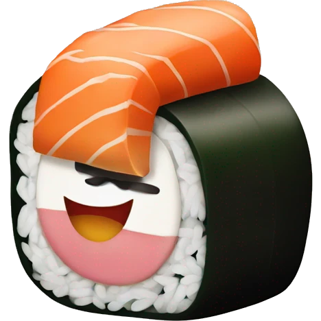roll of sushi emoji