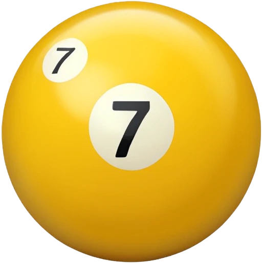 billiard ball 7 number emoji