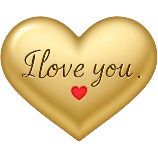 Words I love you  emoji