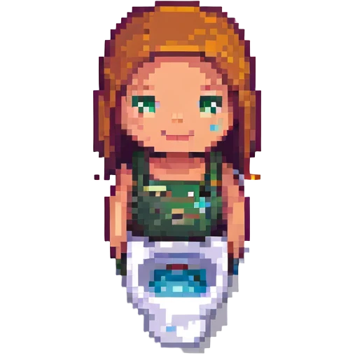 Skibidi Toilet character, simple and fun emoji