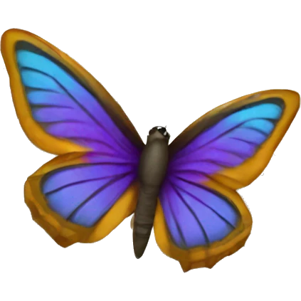 Butterfly reading a book emoji