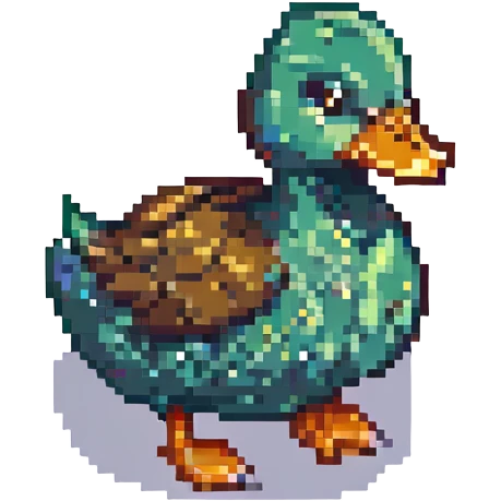 duck pixel art emoji
