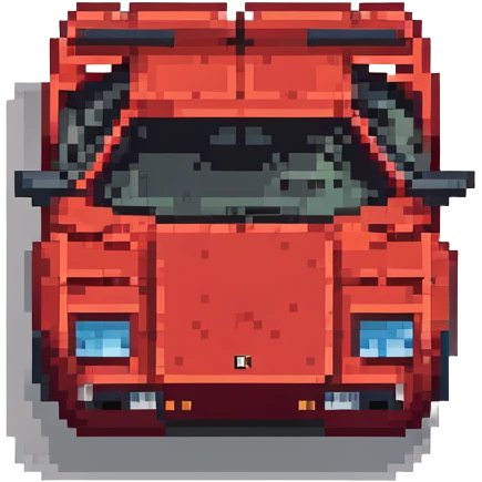 красная Lamborghini Countach, no background emoji
