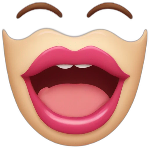 bisous sur la bouche emoji
