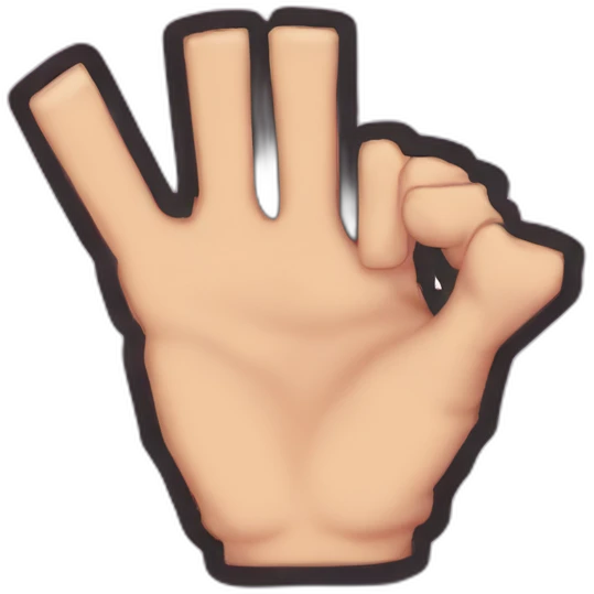 Jojo crazy diamond heart hand sign emoji