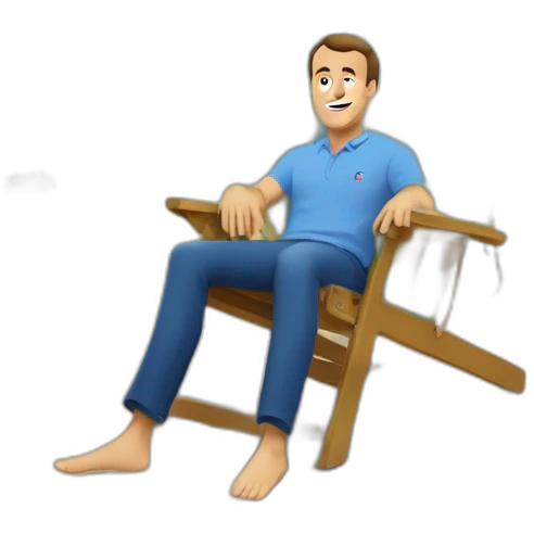 Macron en vacances sur la tour effel emoji