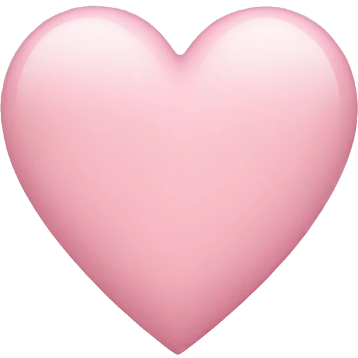 Light pink heart emoji