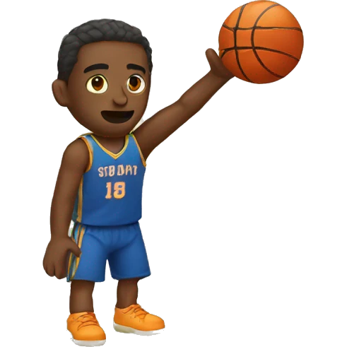 Basketball player shooting emoji
