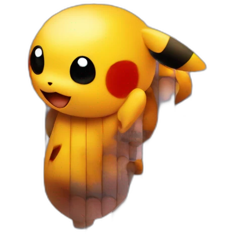 Red pikachu emoji