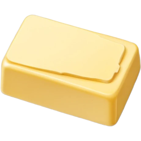 Butter on the white plate  emoji