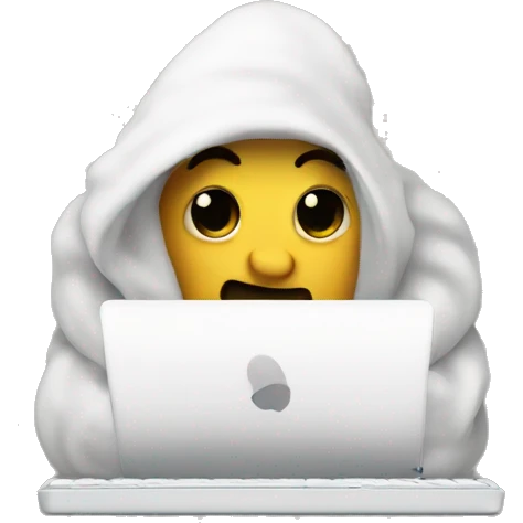 mumitroll with computer emoji