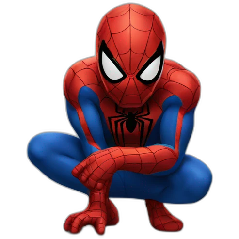 Spiderman thinking emoji