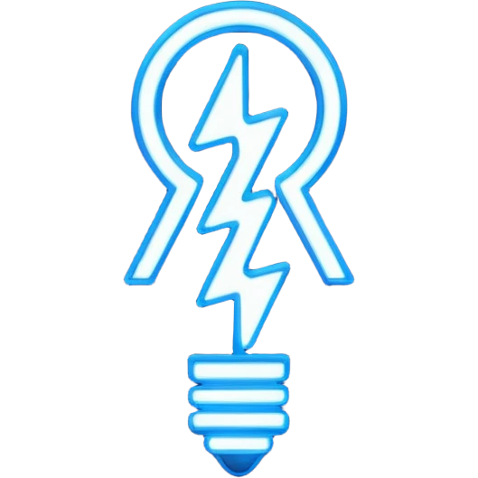 neon cyberpunk-themed icon representing awareness emoji