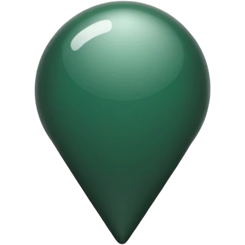 DARK GREEN pushpin emoji