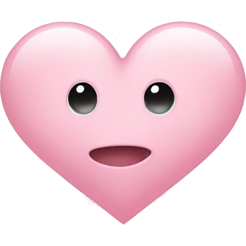 Light pink heart emoji