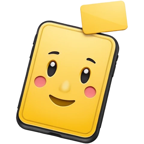 yellow card emoji