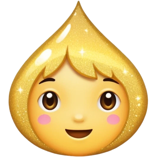  sparkling shiny glitter, with bright sparkles and shimmering particles, simple cute cartoon style emoji