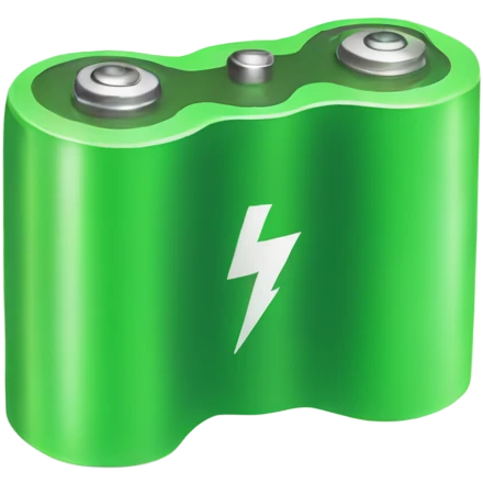 Green battery normal  emoji