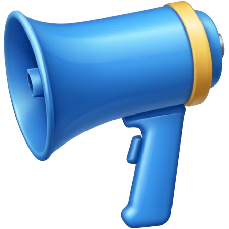 MEGAFONO azzurro emoji