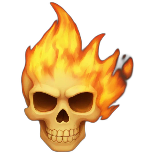 fire skull emoji