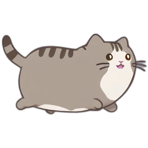 pusheen chasing jerry emoji