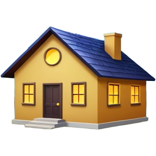 Lightning with home emoji