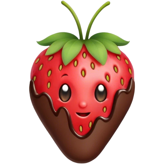 Fresa con chocolate  emoji