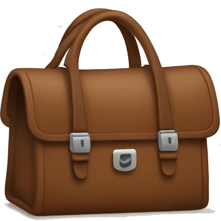 Brown berkin bag emoji