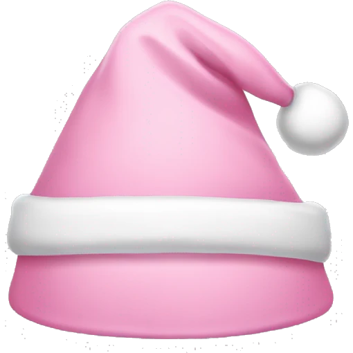 light pink santa hat emoji