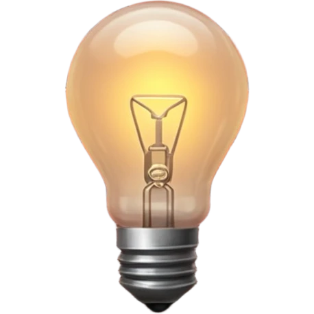 Brick wall bulb light emoji