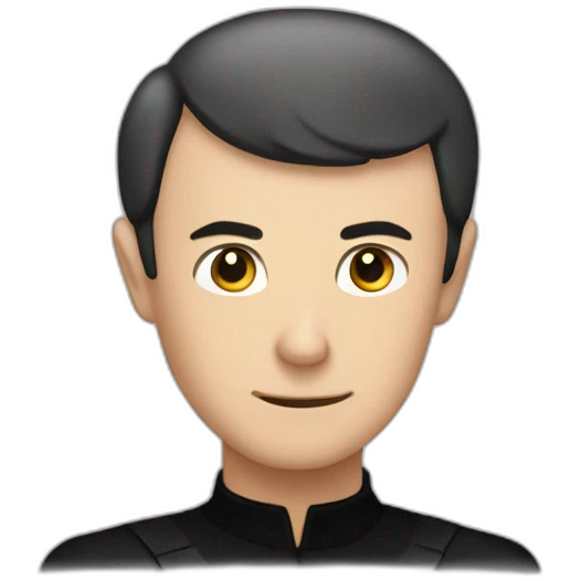 Sheldon cooper doing spock sign emoji