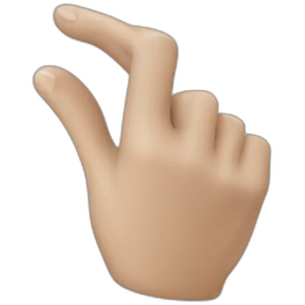 writing hand emoji