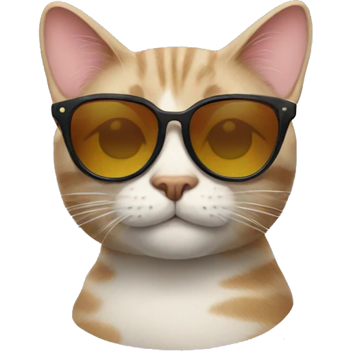 Cat with sunglasses emoji