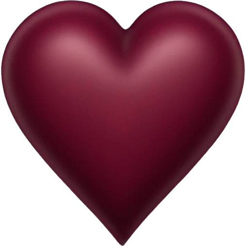 Burgundy heart emoji