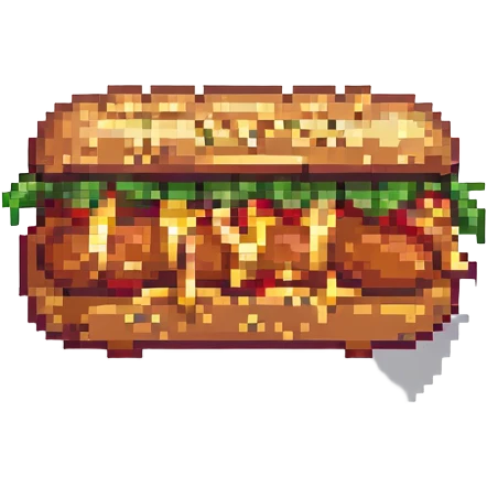 hotdog pixel art style emoji