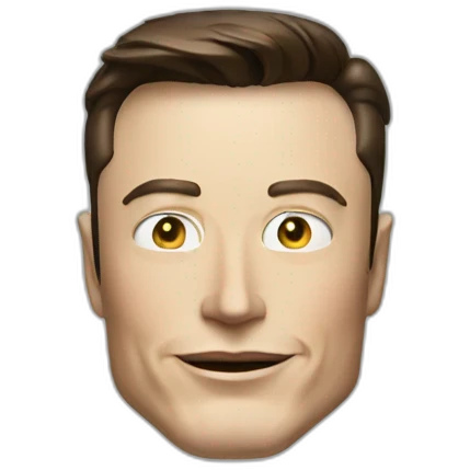 elon musk as a robot emoji