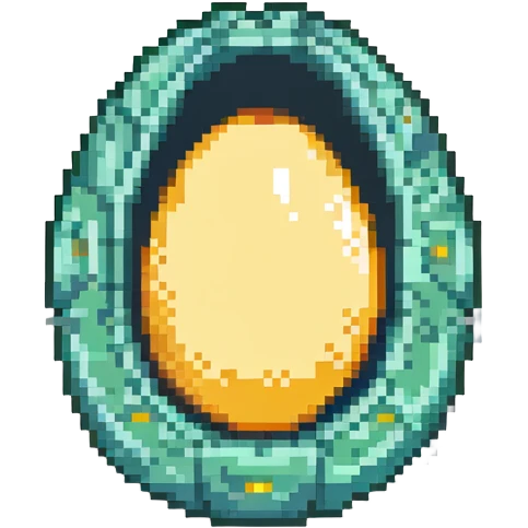 MRI egg embryo digital fetal small shape within an egg, otherworldly egg emoji