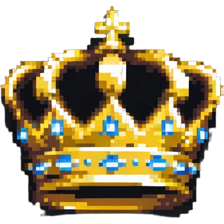 simple gold crown emoji