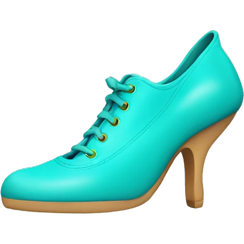 turquoise shoe emoji