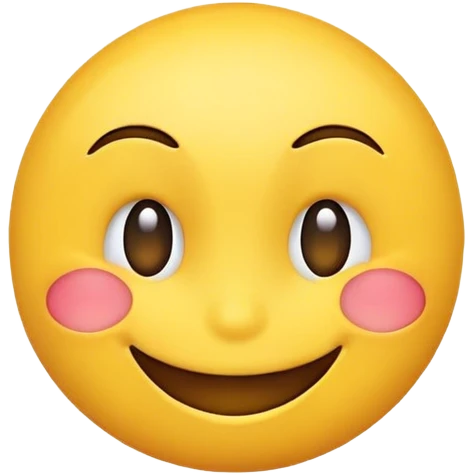 A yellow regular emoji with a big smile winking  emoji