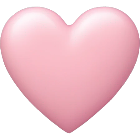 pastel pink heart emoji