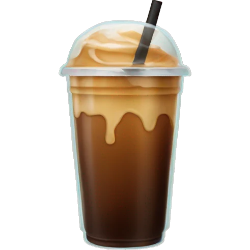 Iced coffee emoji
