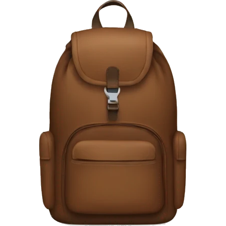 Brown backpack emoji